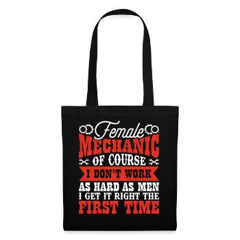 Mechanic Mechatronics Technician Screwdriver Gift - Tote Bag - black - Front