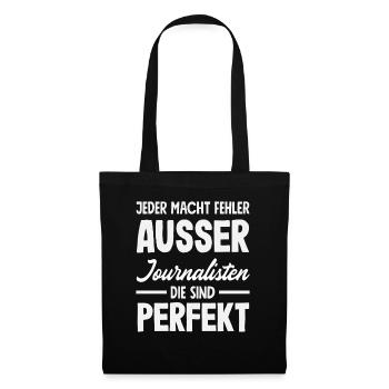 Tout le monde fait des erreurs Reporters Journalistes Parfaits - Sac en tissu - noir - Devant