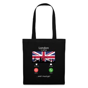 London Is Calling and I Must Go Travel Buddy - Tote Bag - black - Front