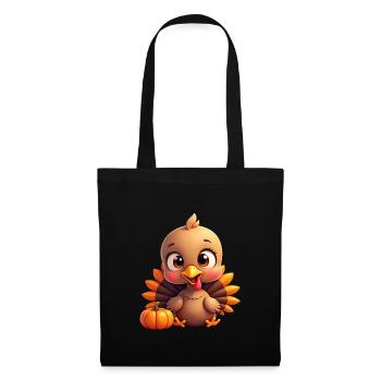 Thanksgiving Truthahn Baby - Stoffbeutel - Schwarz - Vorne