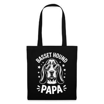 Basset Hound Saying Dad Fun Basset Hound Gift - Tote Bag - black - Front