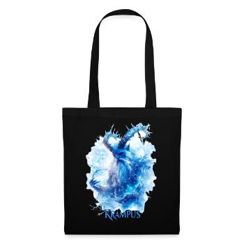 Krampus Eisblau – Mystisches Wintermotiv Folklore - Tote Bag - black - Front