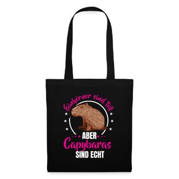 Les capybaras sont de vrais capybaras - Sac en tissu - noir - Devant