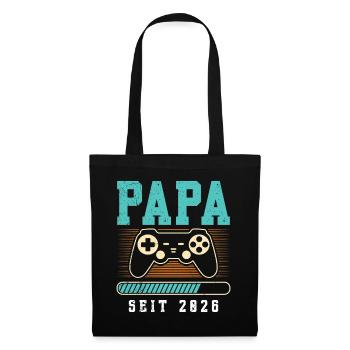 Future papa DEPUIS 2026 Drôle - Sac en tissu - noir - Devant