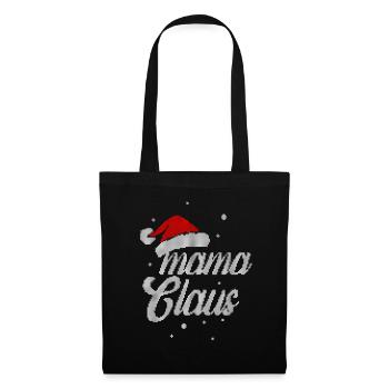 Mama Claus Design - Weihnachtsgeschenk für Mama - Stoffbeutel - Schwarz - Vorne