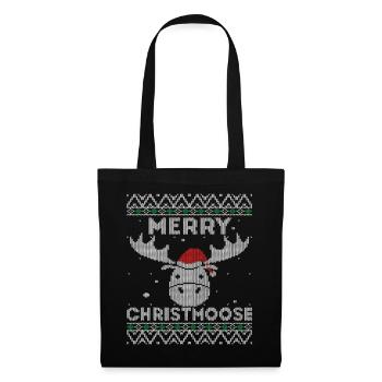 Joyeux Noël - Drôle Laid Noël Design - Sac en tissu - noir - Devant