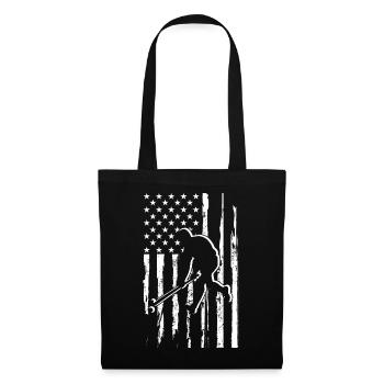Hockey sur glace Hockey Hockey Joueur de hockey - Sac en tissu - noir - Devant