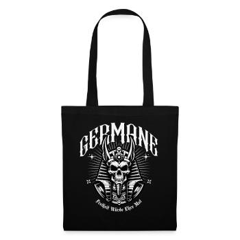 Crowns Skull Warrior Germanic - Tote Bag - black - Front