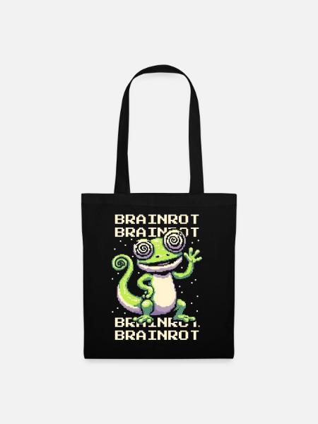 Brainrot | Meme Humor & Internetkultur - Stoffbeutel - Schwarz