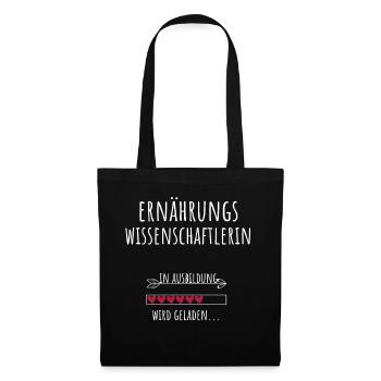 Ernährungswissenschaftlerin Student Beruf - Stoffbeutel - Schwarz - Vorne