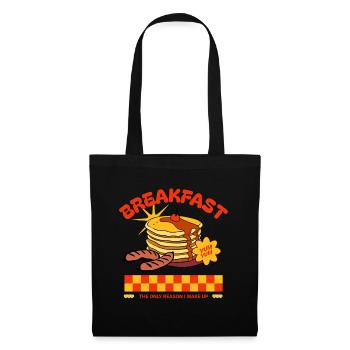 Cadeau de cuisson de pâte à gaufres pour les gourmets - Sac en tissu - noir - Devant