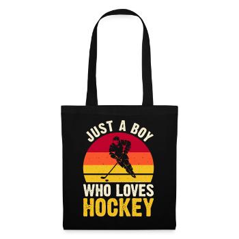Hockey Eishockey Eishockeyspieler Geschenk - Tote Bag - black - Front
