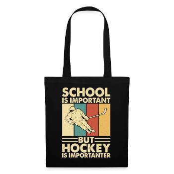 Hockey Eishockey Eishockeyspieler Geschenk - Tote Bag - black - Front