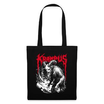 KRAMPERL NIKOLAUS KRAMPUSTAG PERCHTEN KRAMPUS - Stoffbeutel - Schwarz - Vorne