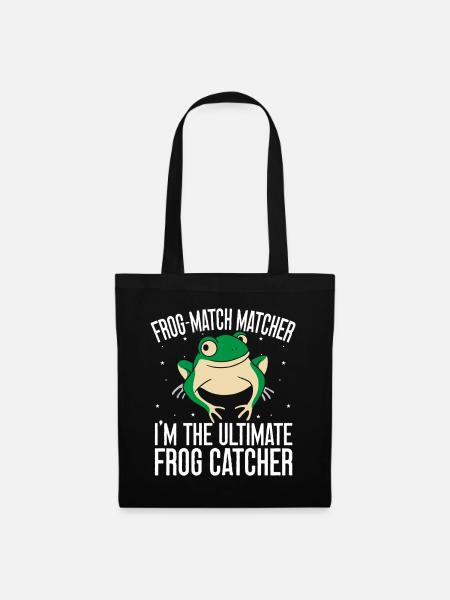 Frog Catcher Frog-Match Matcher Frog - Stoffbeutel - Schwarz