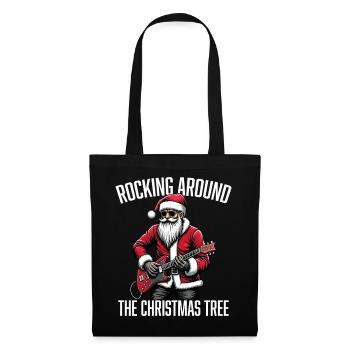 Se balancer autour du sapin de Noël - Sac en tissu - noir - Devant