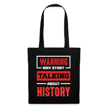 Avertissement Historique Parlez maintenant - Sac en tissu - noir - Devant