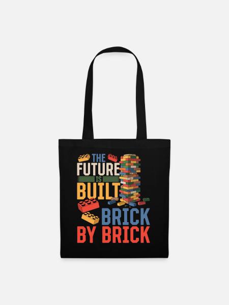 Building Blocks Kids Brick Builder - Stoffbeutel - Schwarz