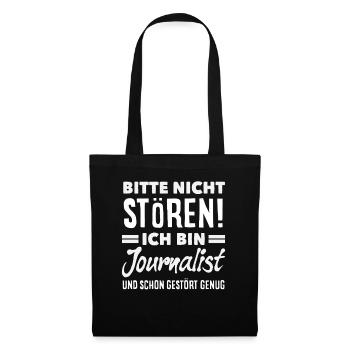Assez de reporters dérangés journalistes - Sac en tissu - noir - Devant