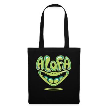 Chemise Alofa Cool Frog avec ambiance tropicale - Sac en tissu - noir - Devant