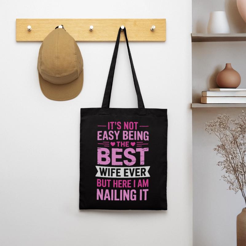 Ehefrau Spruch Ehefrauen Lustiges Ehefrau Geschenk Stoffbeutel