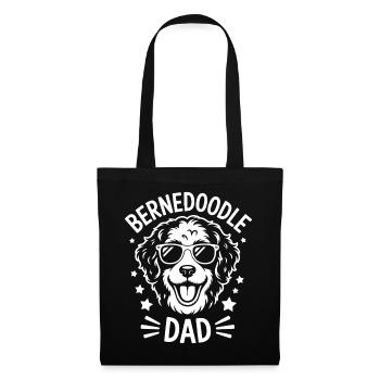 Bernedoodle dire papa blague Bernedoodle cadeau - Sac en tissu - noir - Devant