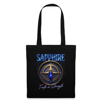 Birthstone September Sapphire - Tote Bag - black - Front