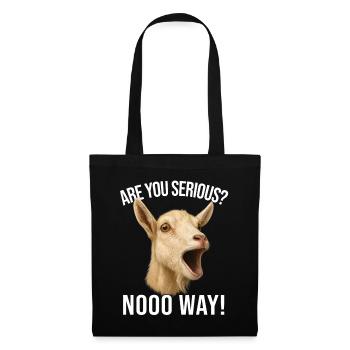 Goat Goat Breeding Goat Farmer - Are You Serious - Tote Bag - black - Front