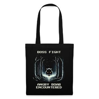 Bosskampf Wildschwein | Wald Bushcraft Jäger - Tote Bag - black - Front