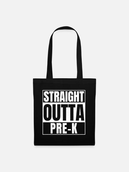 STRAIGHT OUTTA Pre-k - Stoffbeutel - Schwarz