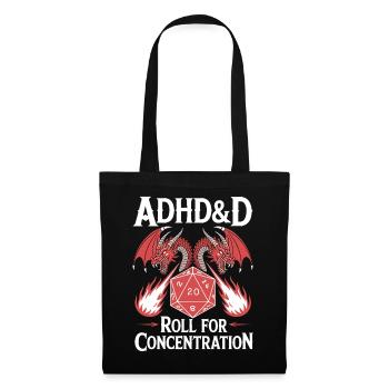 Roll for concentration ADHD - Tote Bag - black - Front