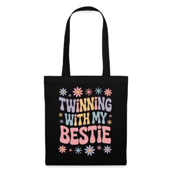 Best Friend Saying Funny Partner Look Gift - Tote Bag - black - Front
