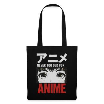 Never Too Old For Anime Japan Streetwear Design - Tote Bag - black - Front