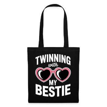Best Friend Saying Funny Partner Look Gift - Tote Bag - black - Front