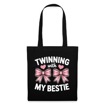 Best Friend Saying Funny Partner Look Gift - Tote Bag - black - Front