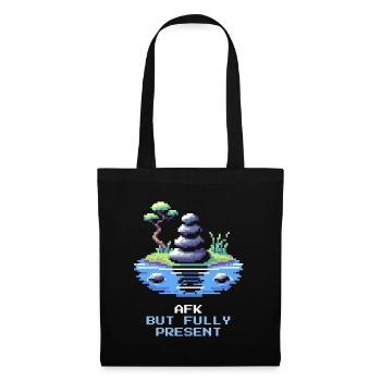 AFK, but fully present | Mindfulness, Meditation - Tote Bag - black - Front