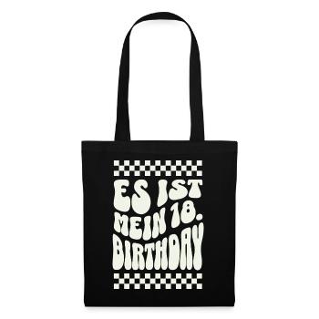 C’est mon 18e anniversaire Retro Design - Sac en tissu - noir - Devant