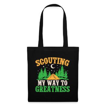 Chef scout Mon chemin vers la grandeur Scout - Sac en tissu - noir - Devant
