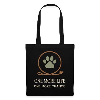 Employé de refuge, bénévole pour le sauvetage des animaux - Sac en tissu - noir - Devant