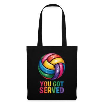 Vous avez été servi Colorful Volleyball Fun - Sac en tissu - noir - Devant