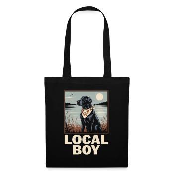 Local Boy Labrador Hunting Dog Duck Hunting - Tote Bag - black - Front