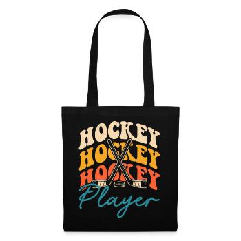 Hockey Eishockey Eishockeyspieler Geschenk - Tote Bag - black - Front