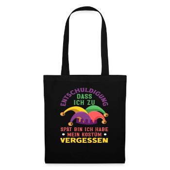 Costume Forgotten Funny Carnival Helau Carnival - Tote Bag - black - Front