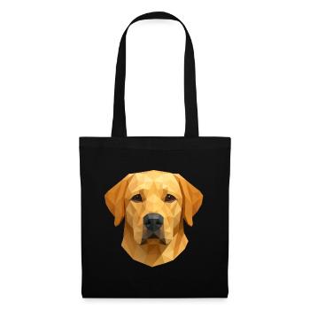 Polygon Labrador Retriever Cadeau - Sac en tissu - noir - Devant