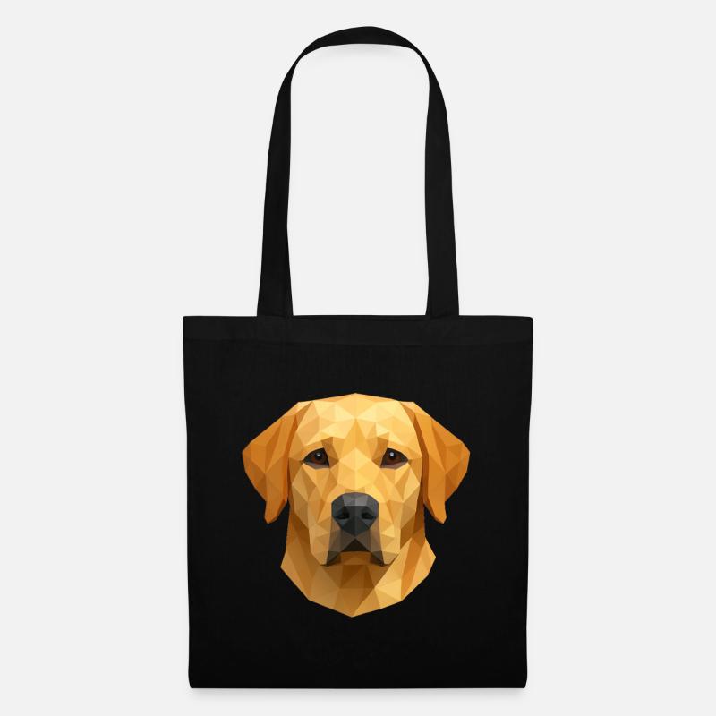 Polygon Labrador Retriever Cadeau - Sac en tissu - noir
