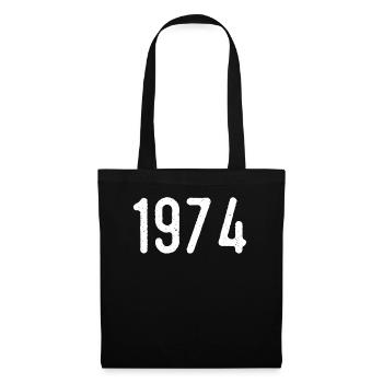 Awesome since 1974 | 1974 Gift - Tote Bag - black - Front