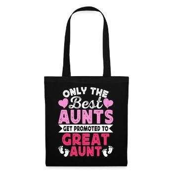 Tante Cadeau Meilleure Tante Du Monde - Sac en tissu - noir - Devant