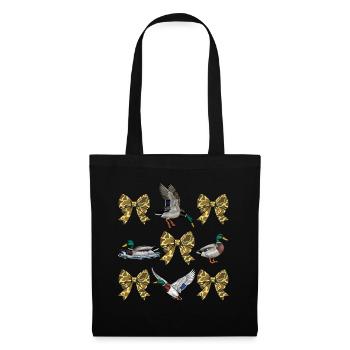 Ducks Camo Bows Waterfowl Hunting Style - Tote Bag - black - Front