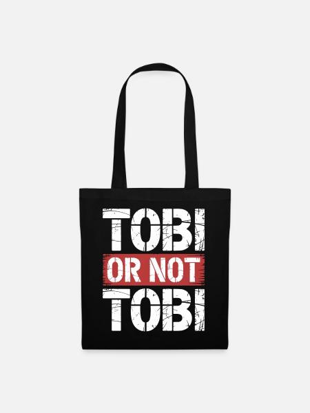 Tobi oder nicht Tobi - Stoffbeutel - Schwarz