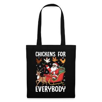 Chickens for Everybody - Tote Bag - black - Front